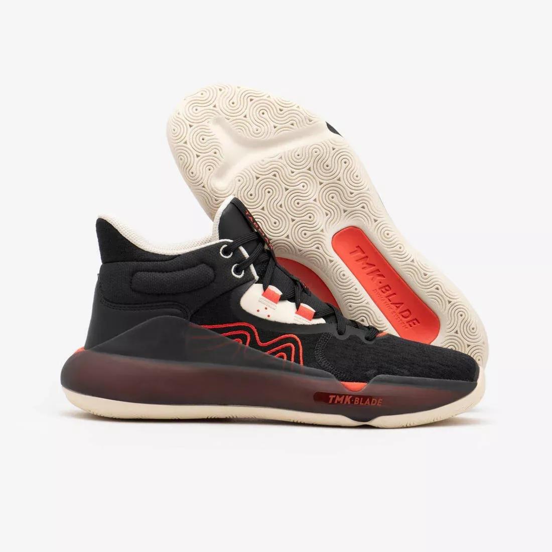 Adults Basketball Shoes - SE500 High, Black, 5401_000, large image number 7