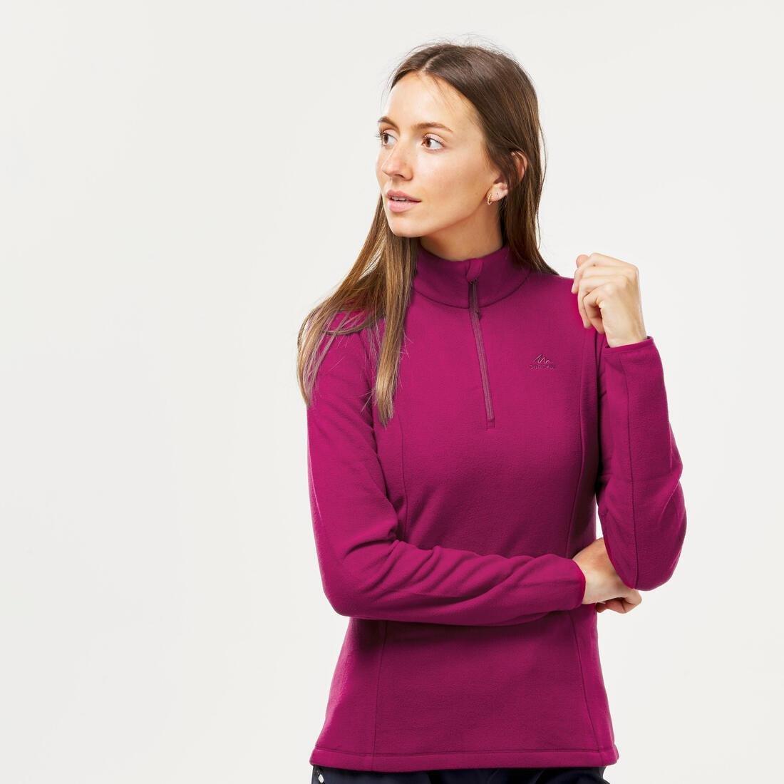 Women Mountain Walking Fleece - Mh100, Red, , large image number 1
