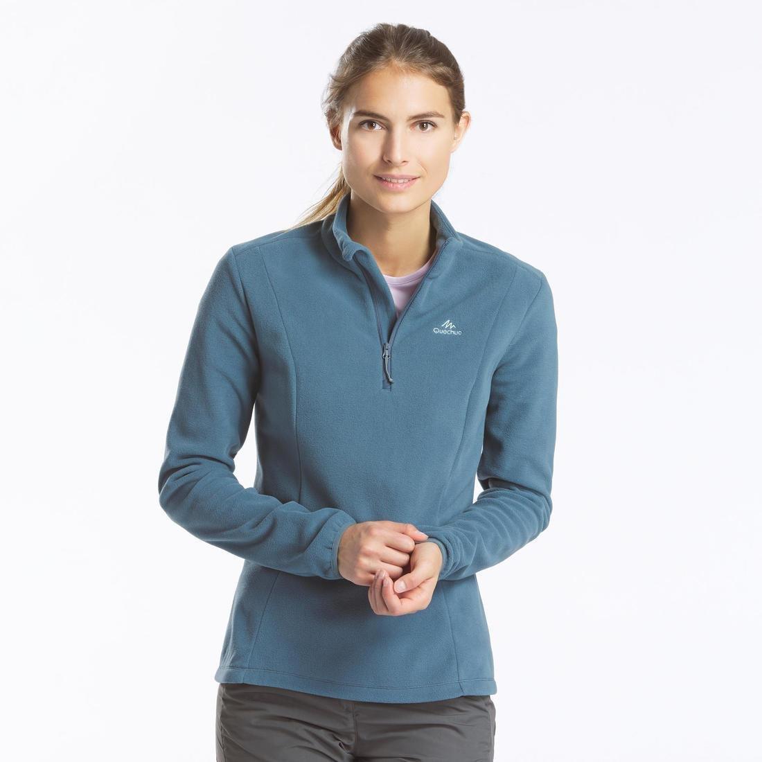 Women Mountain Walking Fleece - Mh100, Red, No Color, medium