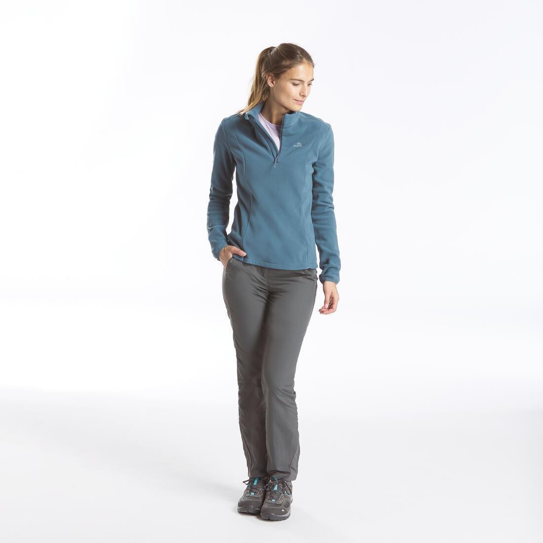 Women Mountain Walking Fleece - Mh100, Red, No Color, medium