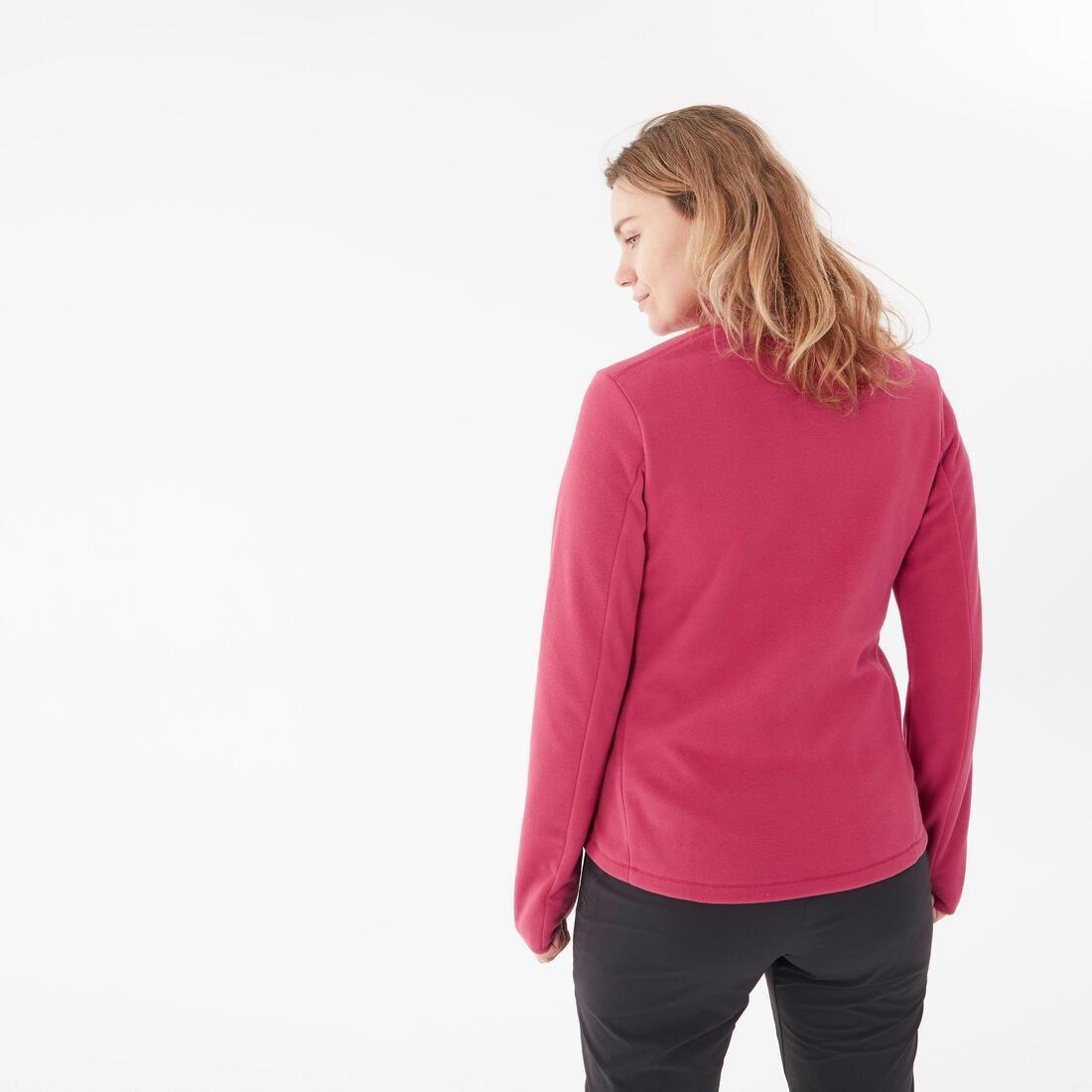 Women Mountain Walking Fleece - Mh100, Red, No Color, medium