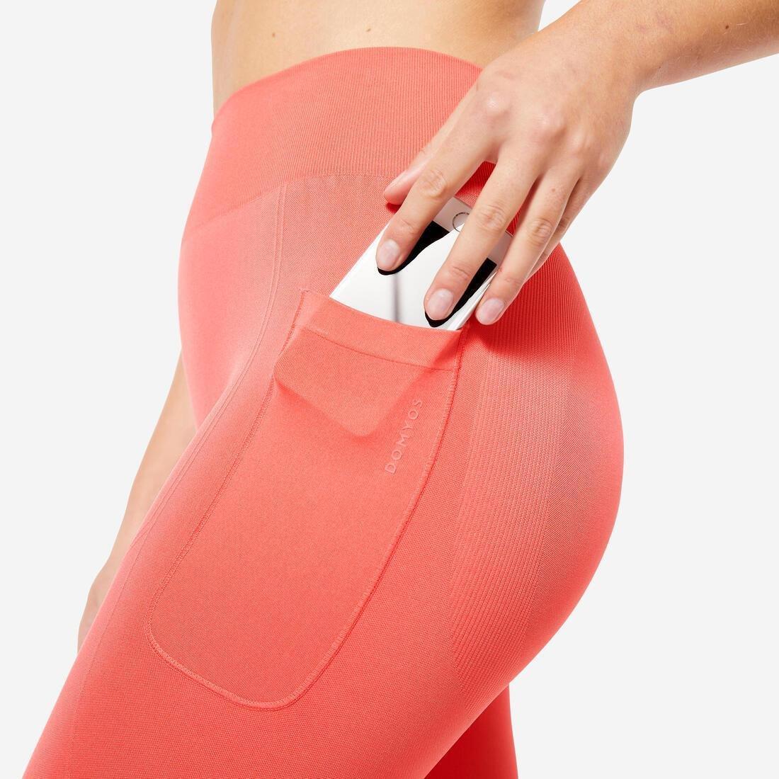 Women Push-Up Effect Seamless Leggings, Black, , large image number 3