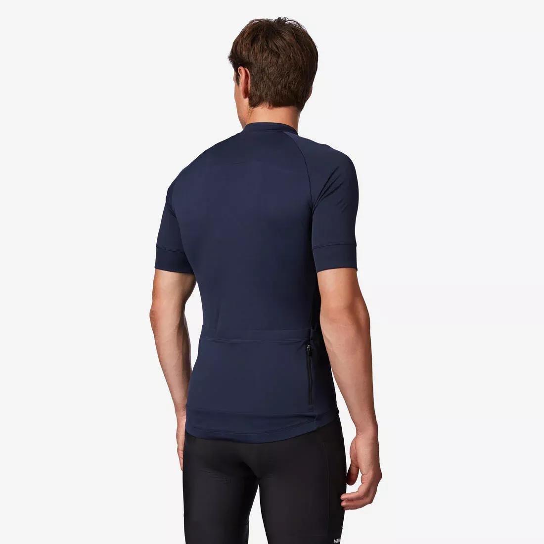 Men road biking short-sleeved top, Blue, No Color, large image number 1