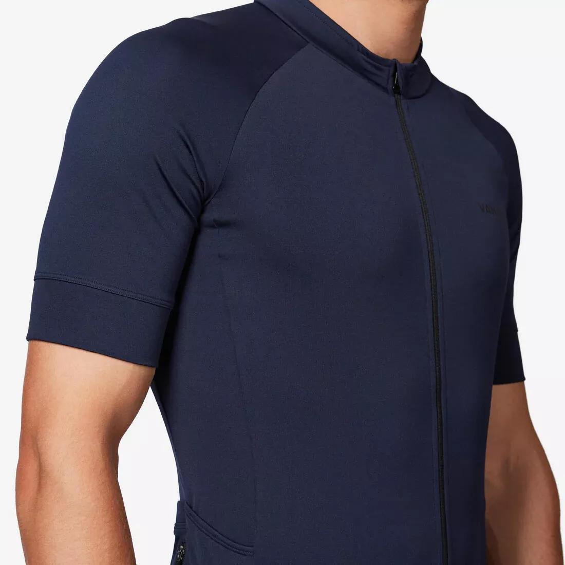 Men road biking short-sleeved top, Blue, No Color, large image number 5