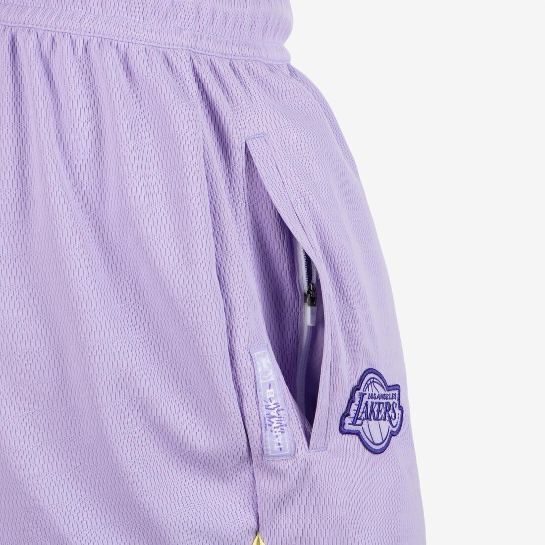 Unisex Basketball Shorts - SH 900 NBA Lakers, Purple, No Color, large image number 5