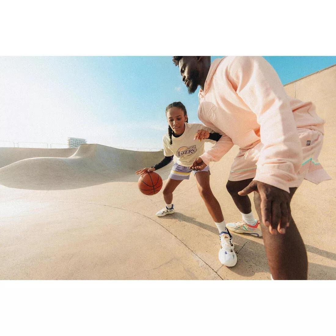 Unisex Basketball Shorts - SH 900 NBA Lakers, Purple, No Color, large image number 8