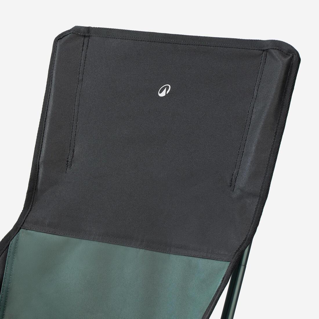 SMOKED GREEN LOW CAMPING CHAIR 900 XL - FOLDABLE AND COMPACT, No Color, large image number 2