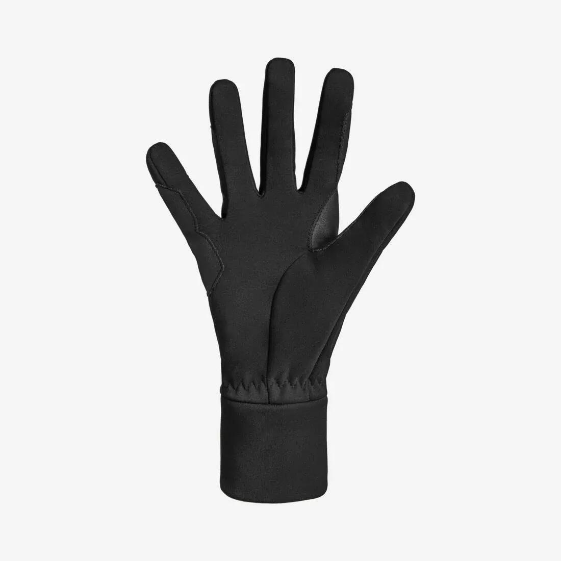 SMOKED BLACK Adult Horse Riding Gloves 100 - Black, No Color, large image number 5