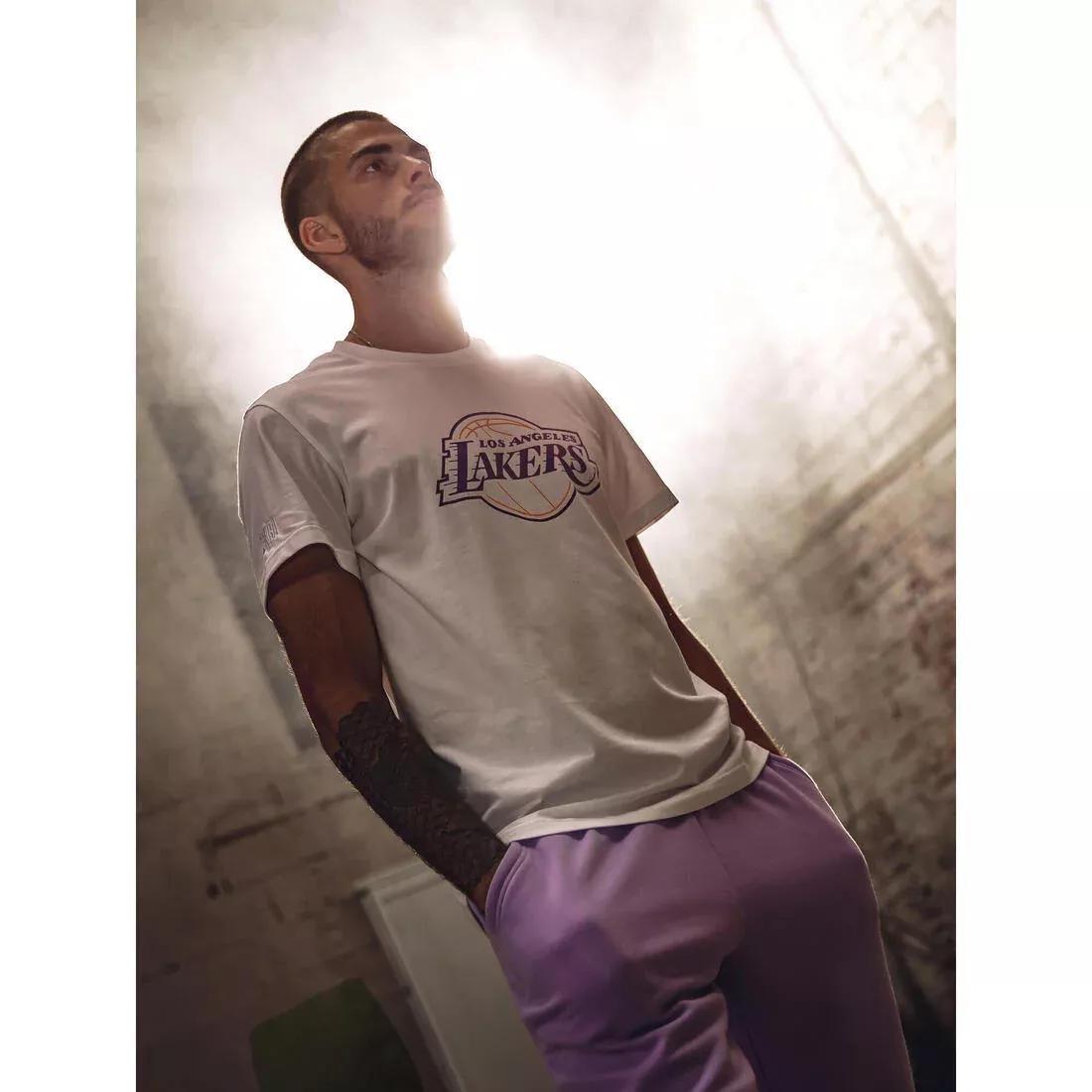 Adults Basketball T-Shirt - 900AD - NBA Warriors, White, 5401_000, large image number 9