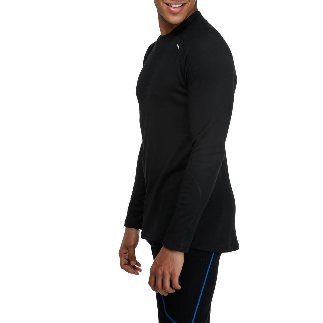 2XL  Men's Ski Base Layer Top, Black, , large image number 12