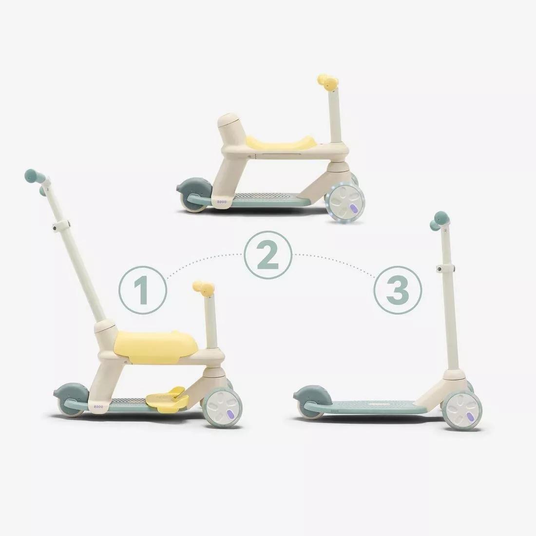 Kids Unisex 3-Wheel Age-Adjustable Scooter - 18 Months To 5 Years - B900, Green, No Color, medium