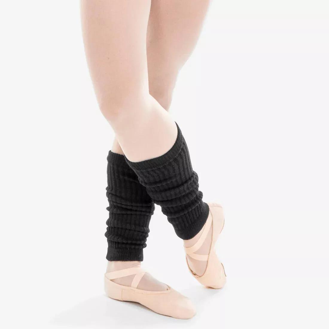 BLACK Girls' Ballet and Modern Dance Leg Warmers, No Color, large image number 5