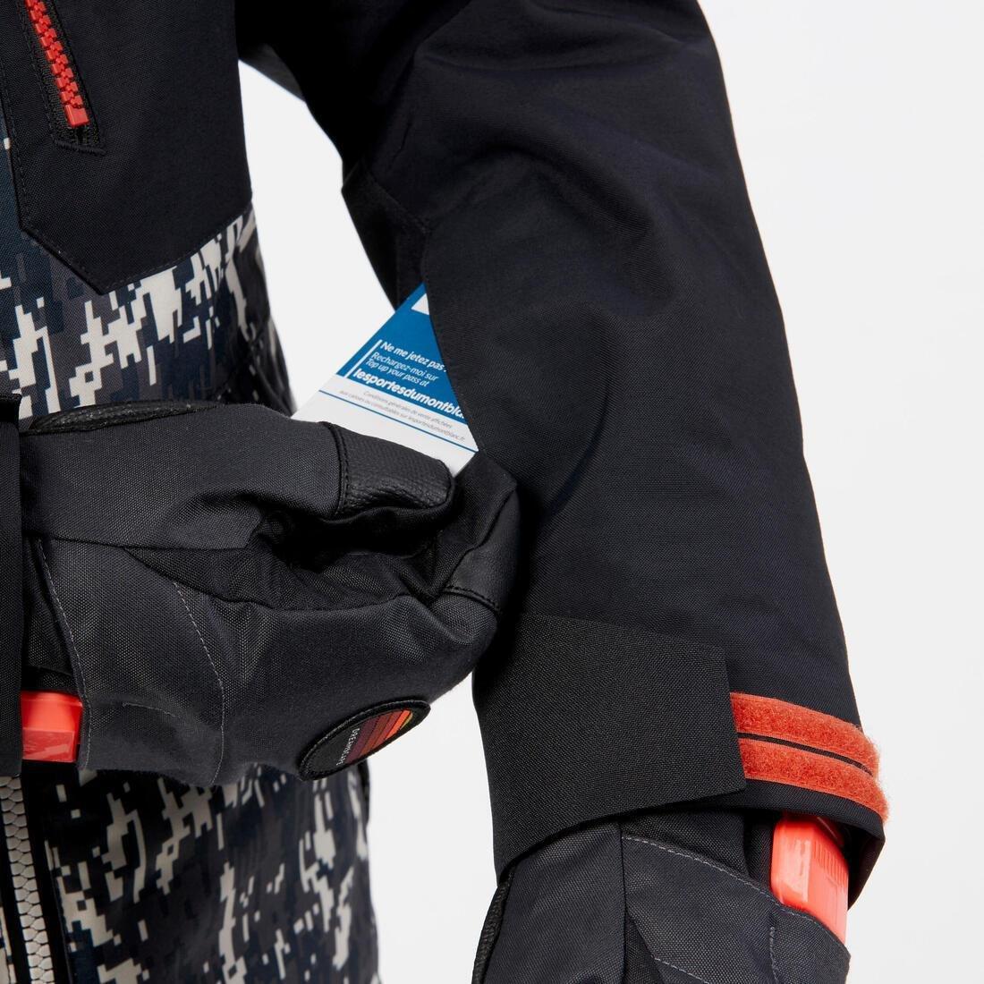 Kids' Jacket SNB 500, Camouflage, No Color, medium