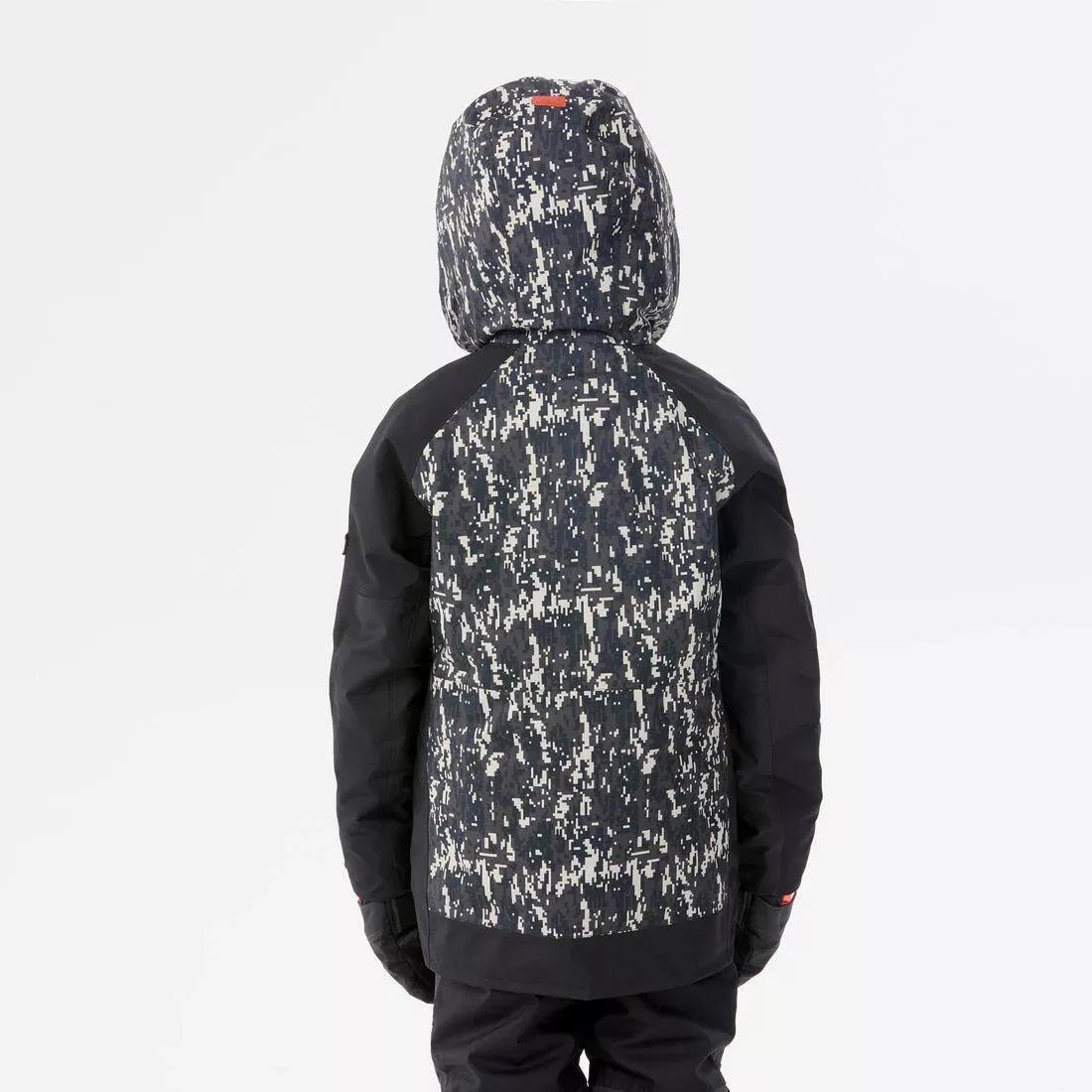 Kids' Jacket SNB 500, Camouflage, No Color, medium