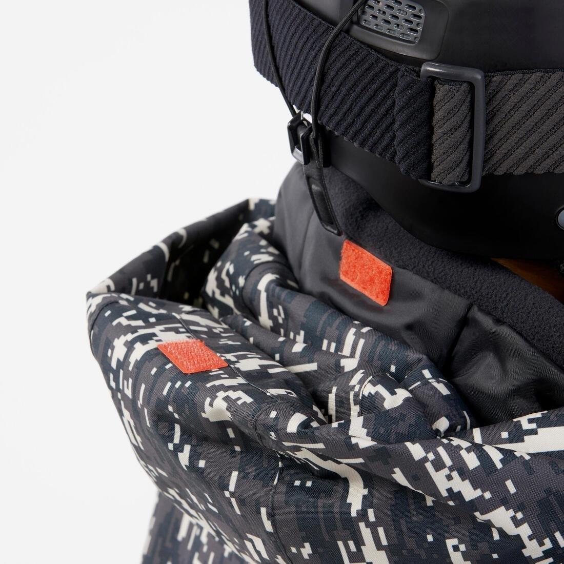 Kids' Jacket SNB 500, Camouflage, No Color, medium