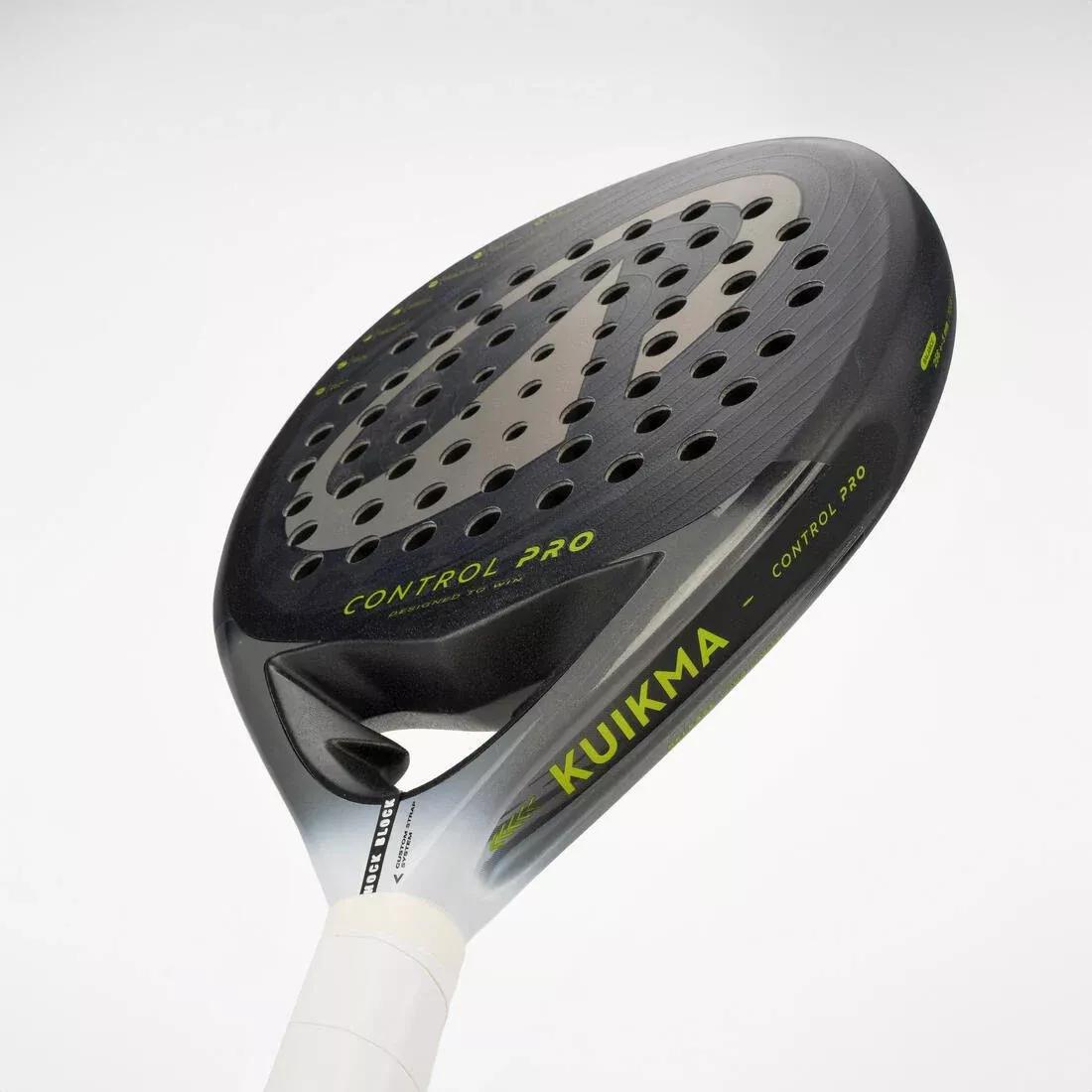 Adults Padel Racket Control Pro With Custom Strap System, Yellow, No Color, large image number 3