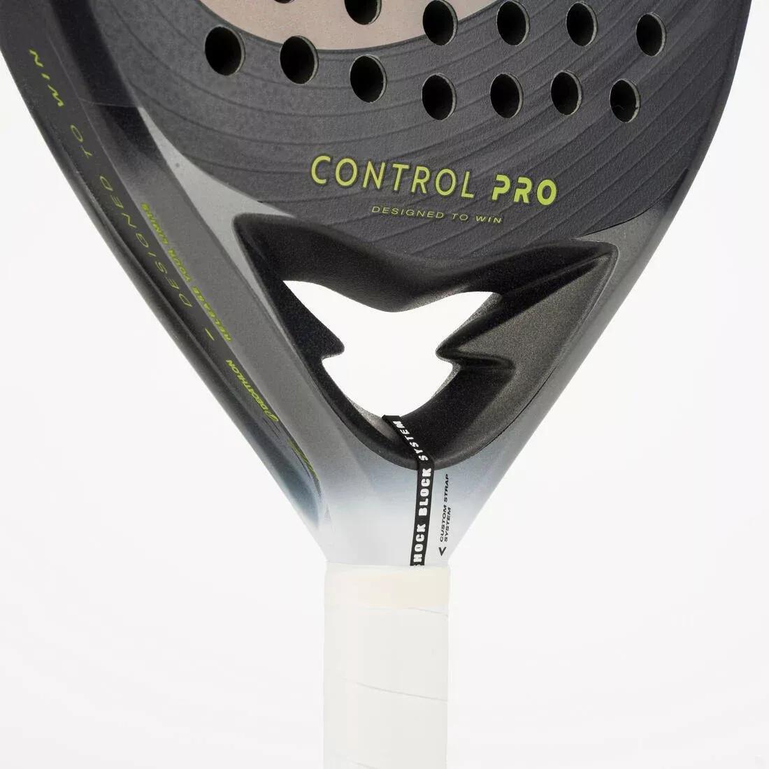 Adults Padel Racket Control Pro With Custom Strap System, Yellow, No Color, large image number 8