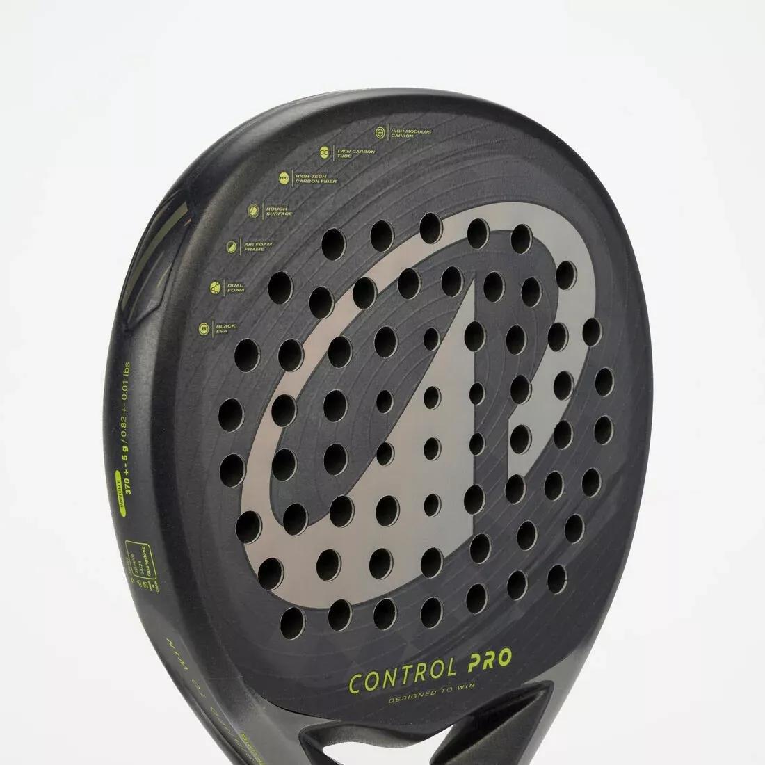 Adults Padel Racket Control Pro With Custom Strap System, Yellow, No Color, large image number 9