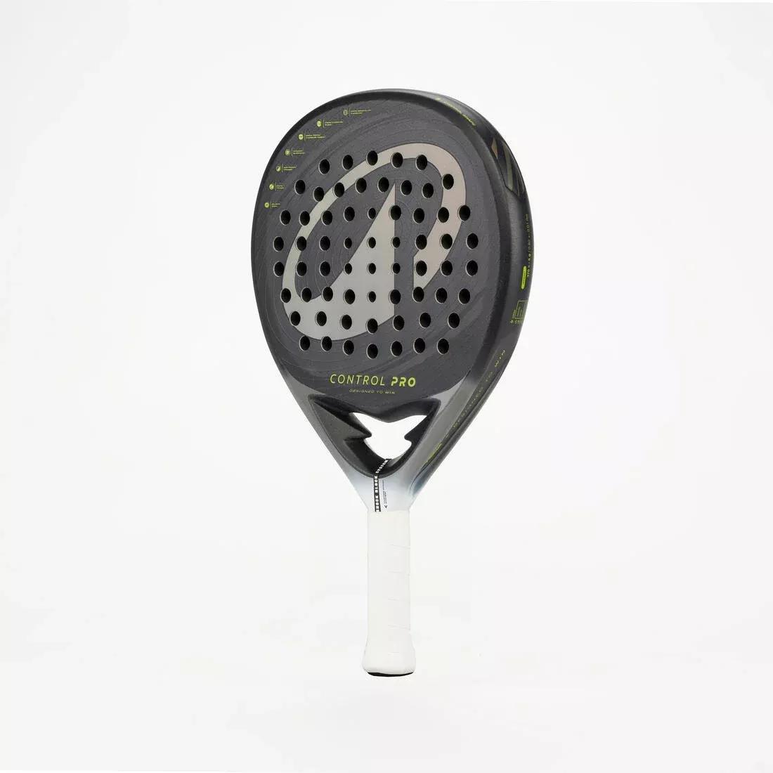 Adults Padel Racket Control Pro With Custom Strap System, Yellow, No Color, large image number 11