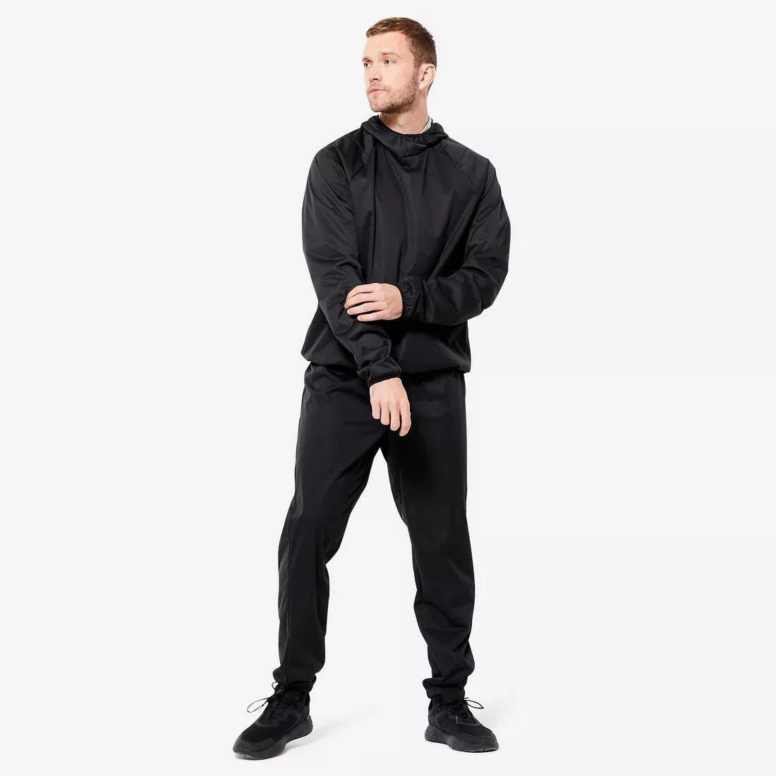 Men Hooded Sweatsuit - Performance, Black, No Color, medium