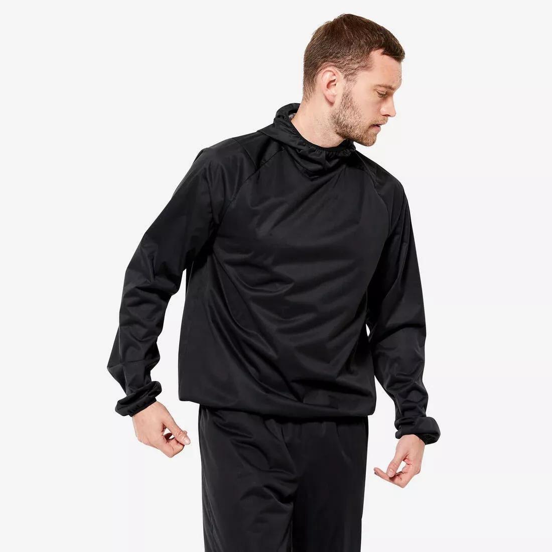 Men Hooded Sweatsuit - Performance, Black, , large image number 1