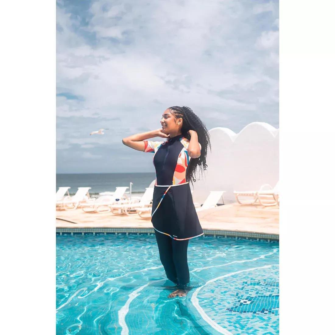 BURKINI RIME 100 SHORT SLEEVED, Navy, No Color, large image number 5