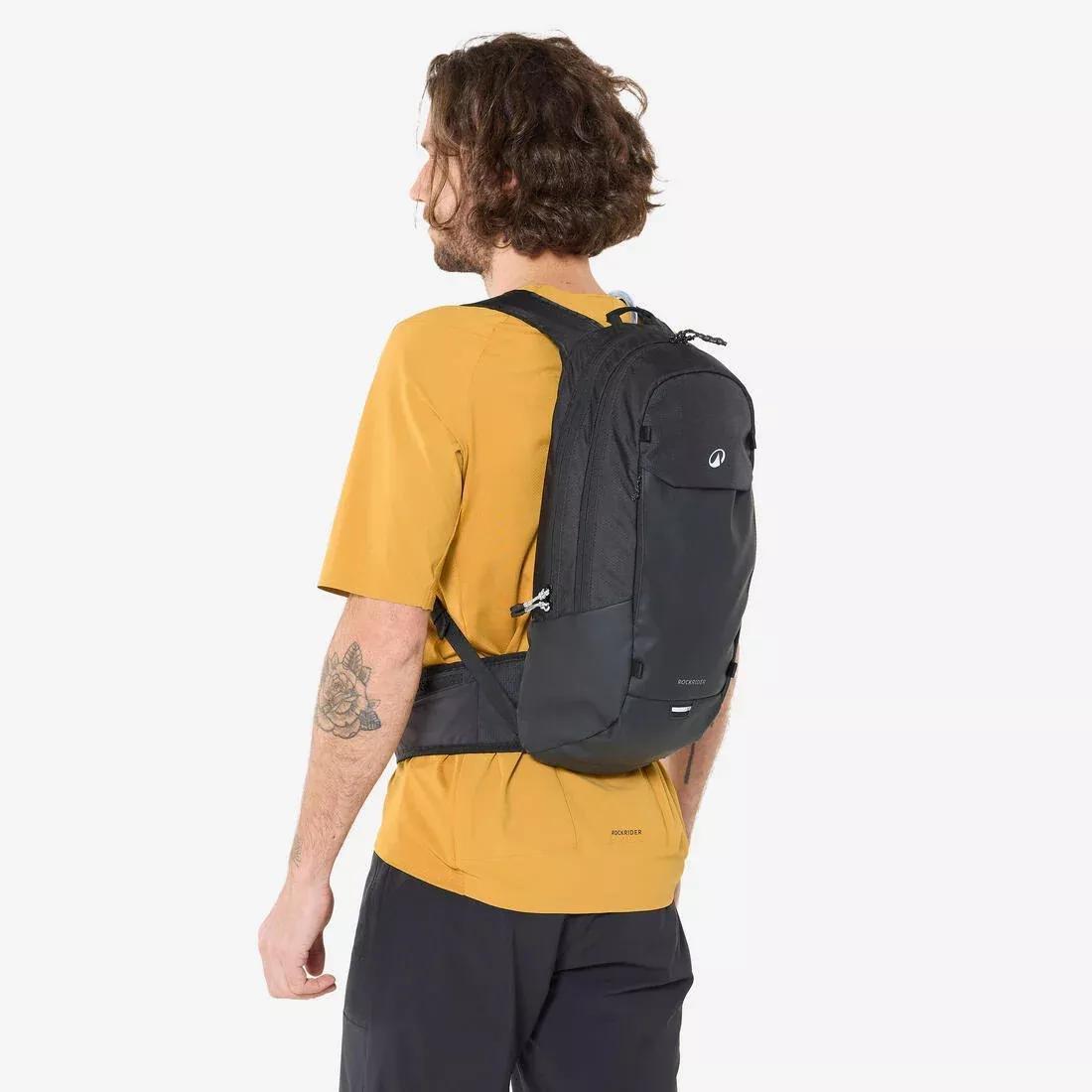 Cycling, Mountain Biking Hydration Backpack. 12L/2L, Black, No Color, large image number 5