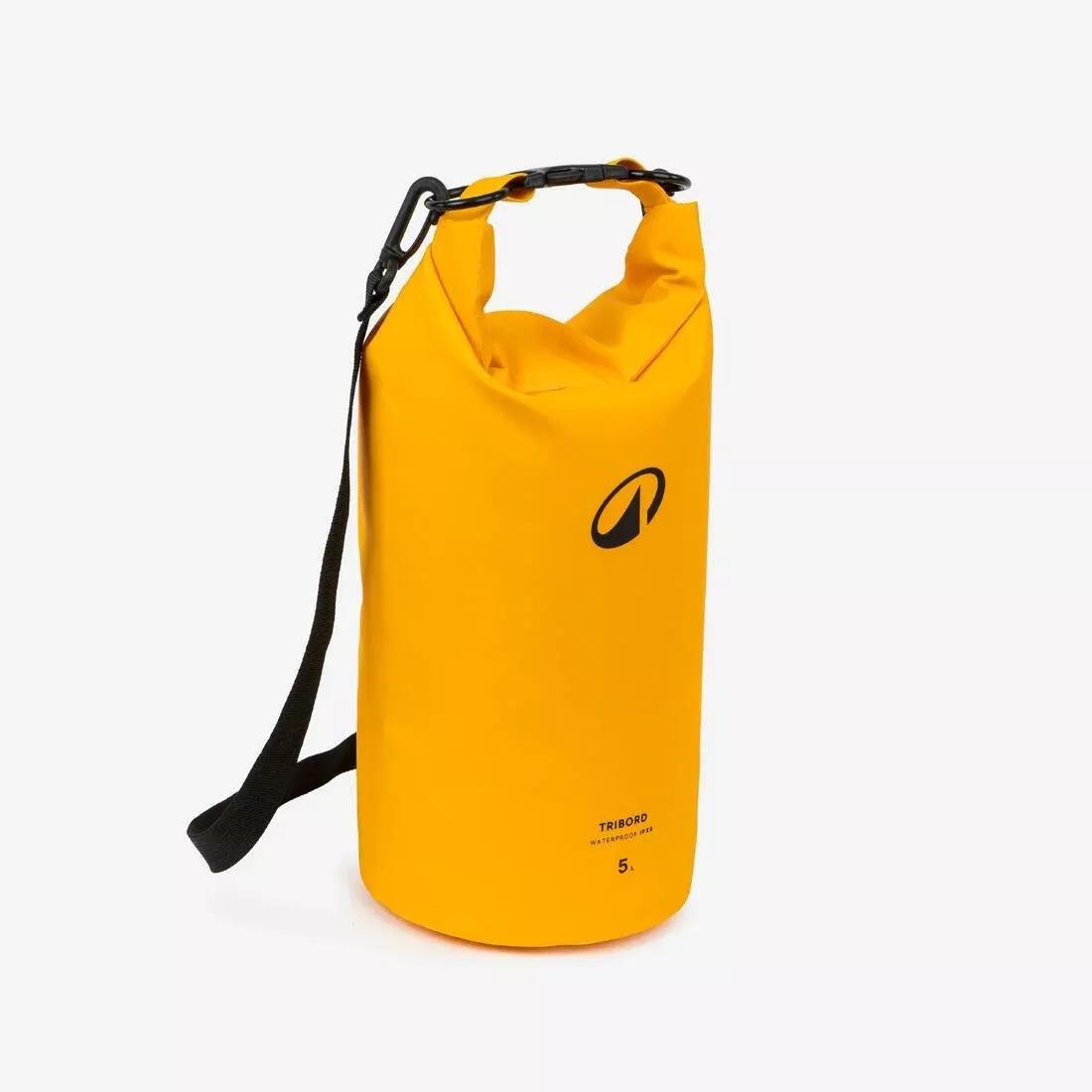 Waterproof Bag IPX6 5 L, Orange, No Color, medium