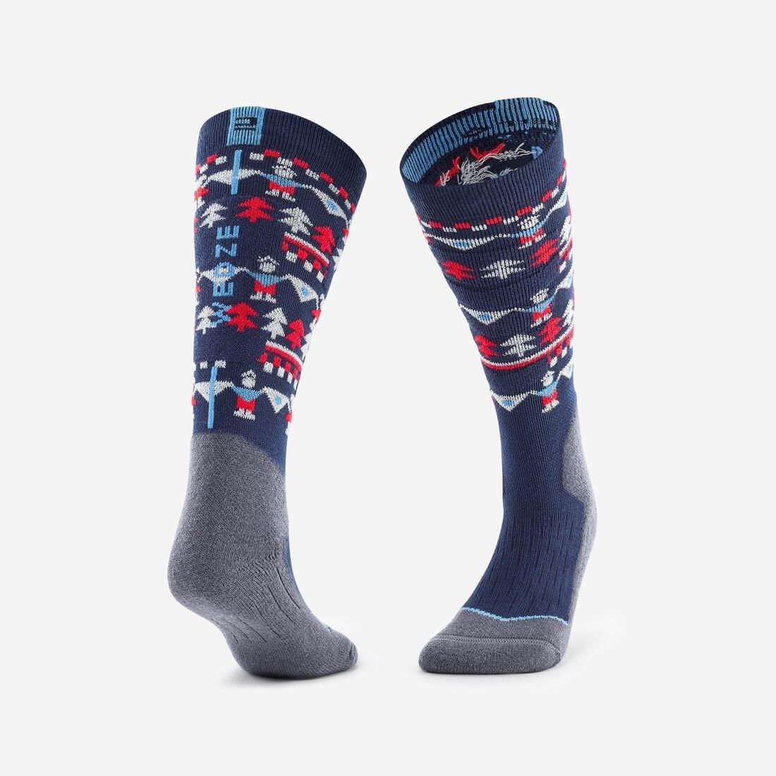 CHILDREN'S PATTERNED SOCKS, PINK GALAXY BLUE, 5401_000, medium