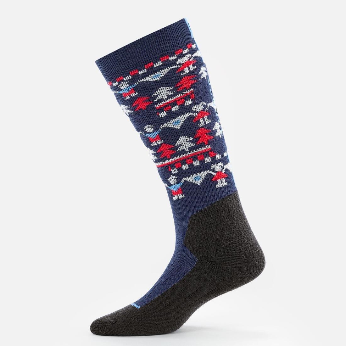 CHILDREN'S PATTERNED SOCKS, PINK GALAXY BLUE, 5401_000, large image number 4