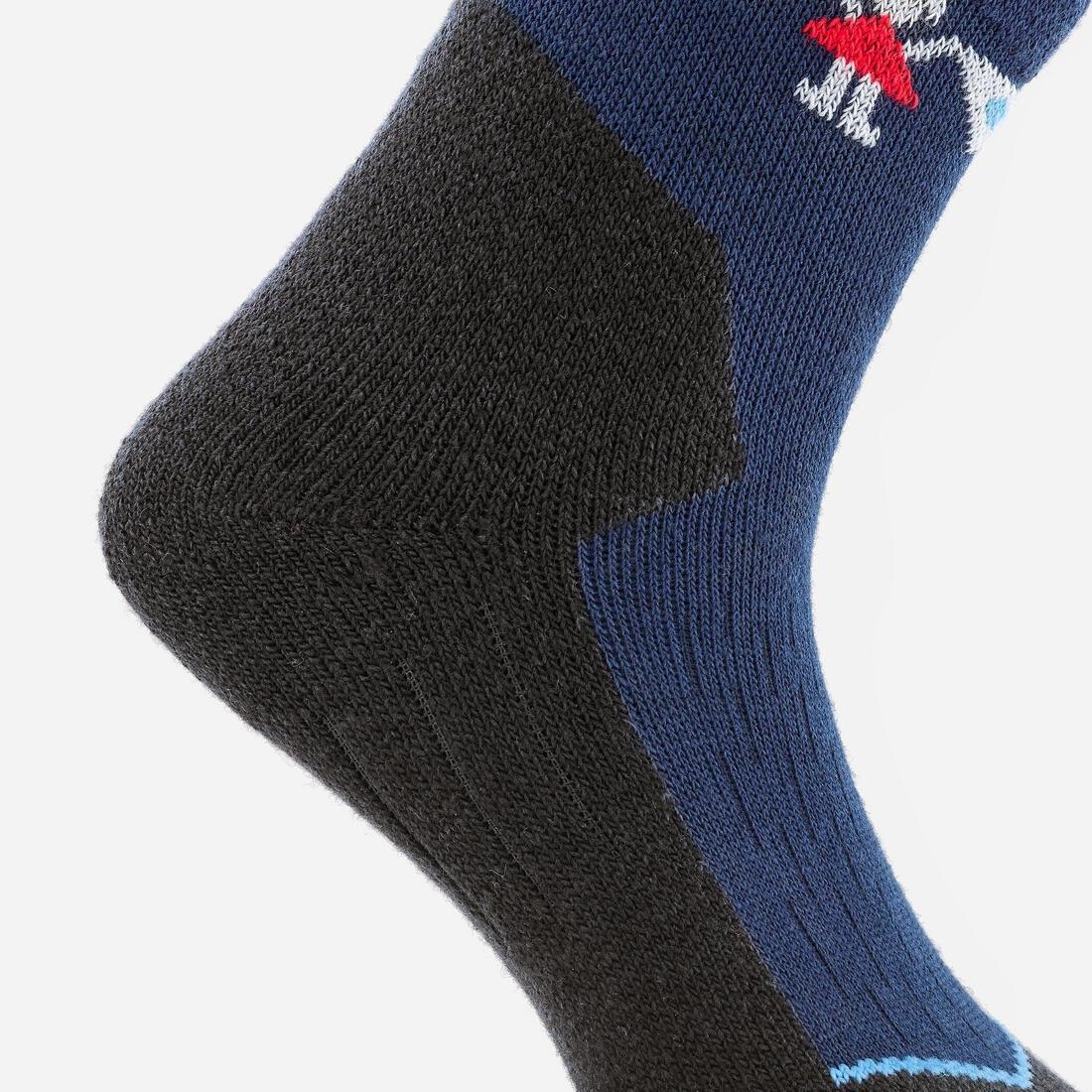 CHILDREN'S PATTERNED SOCKS, PINK GALAXY BLUE, 5401_000, large image number 7