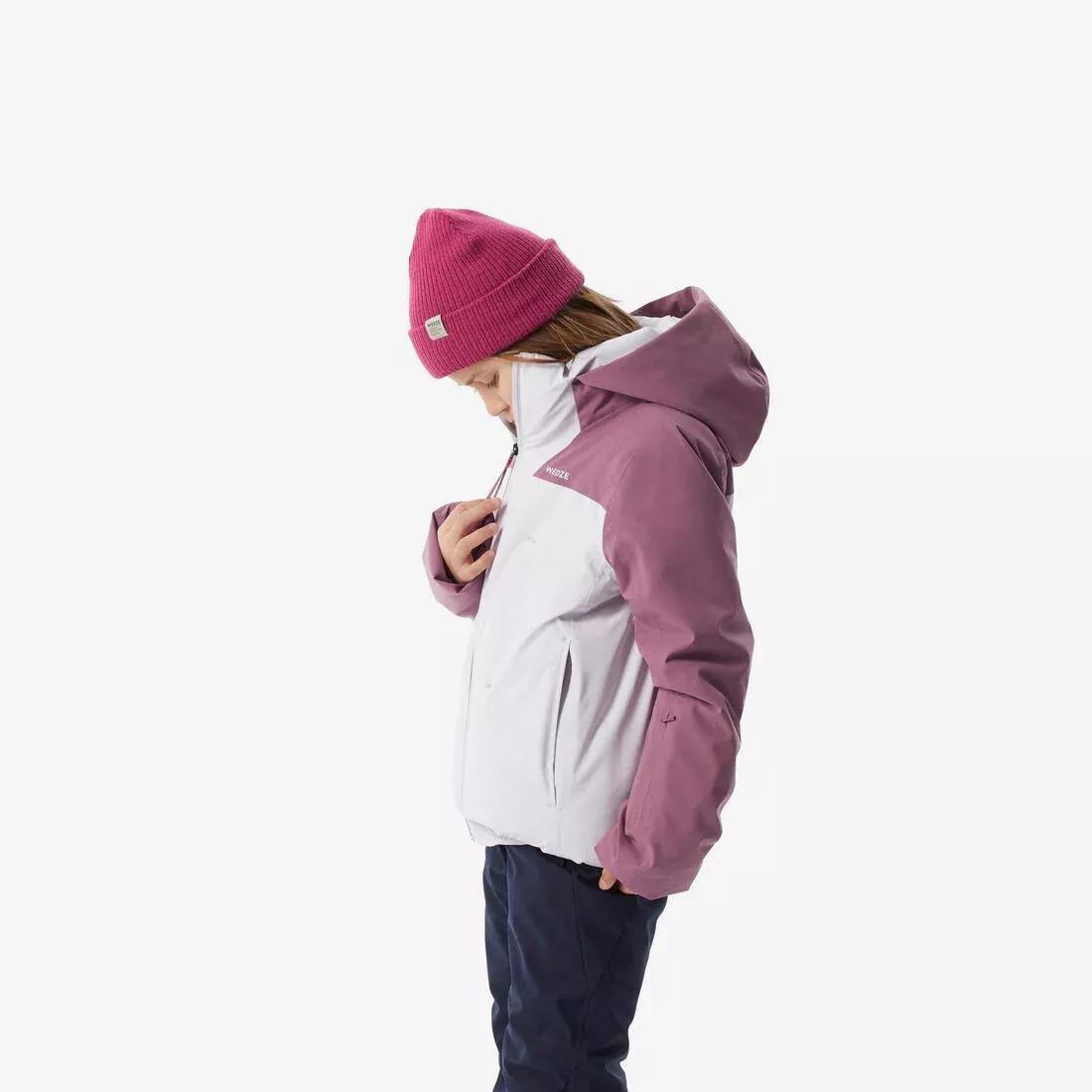 Kids Girls warm and waterproof padded ski jacket - 6-14 years - 500 WARM, Pink, No Color, large image number 3