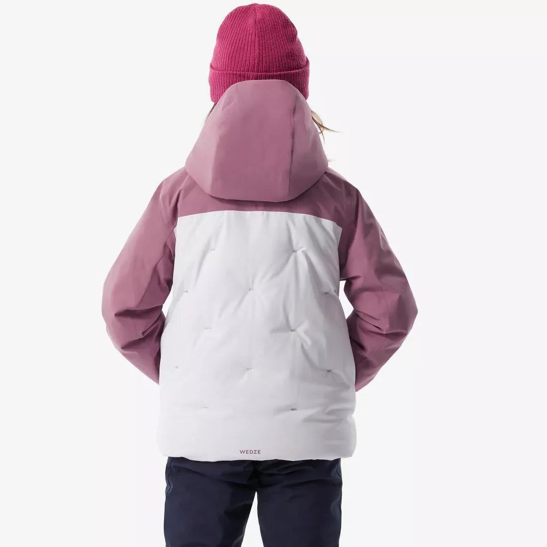 Kids Girls warm and waterproof padded ski jacket - 6-14 years - 500 WARM, Pink, No Color, large image number 4
