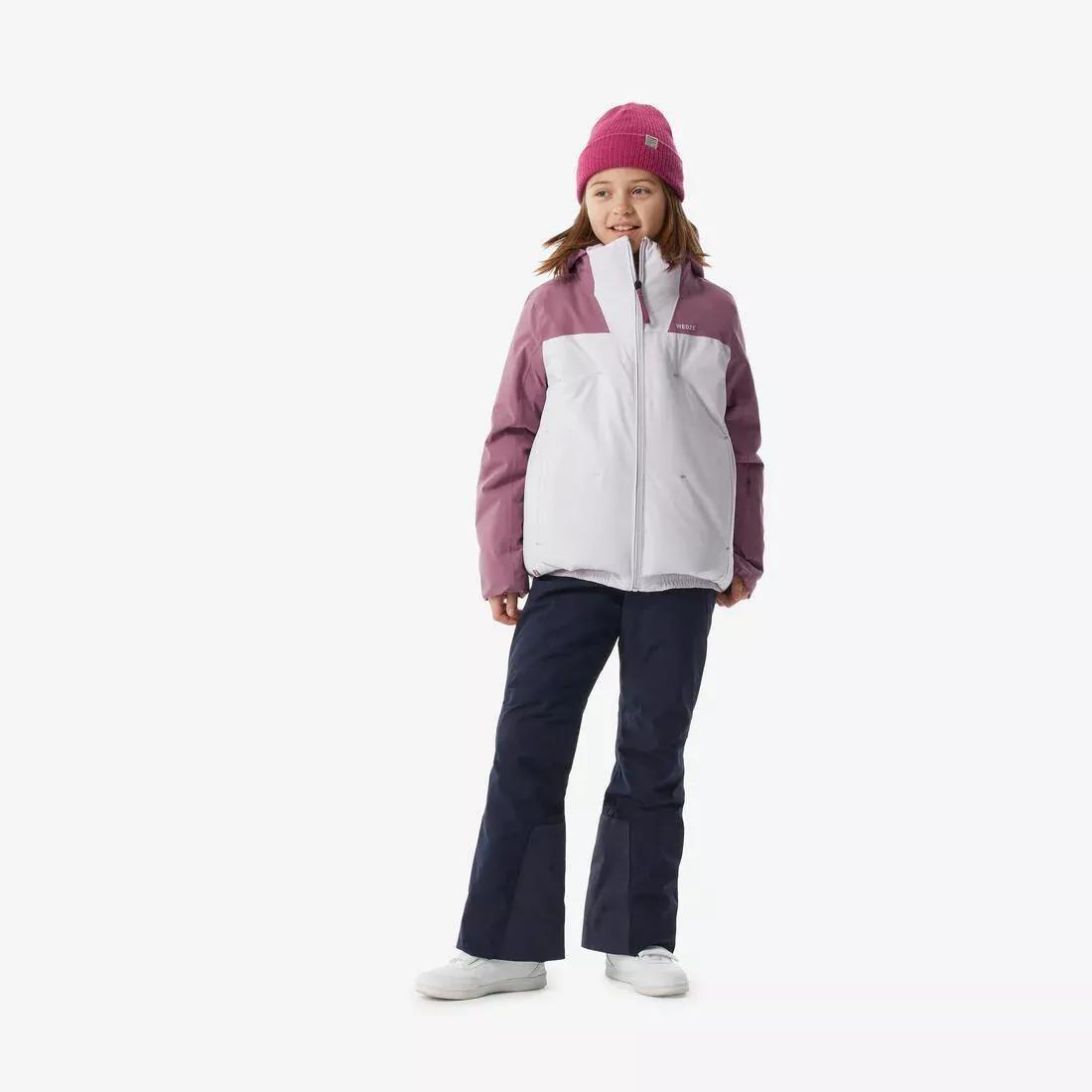 Kids Girls warm and waterproof padded ski jacket - 6-14 years - 500 WARM, Pink, No Color, large image number 8