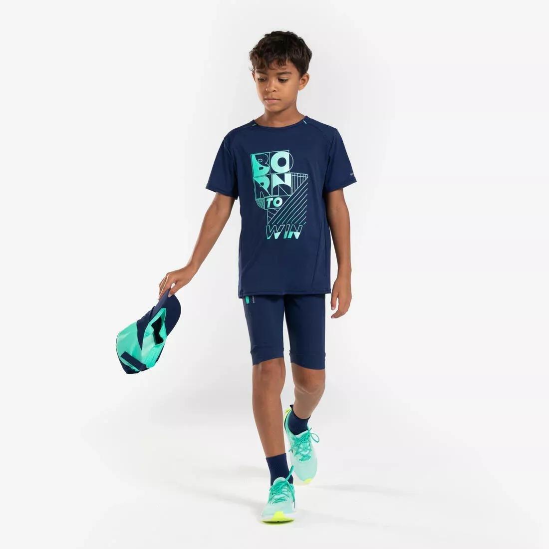 Kids Exercise Running T-shirt, Galaxy Blue, , large image number 5