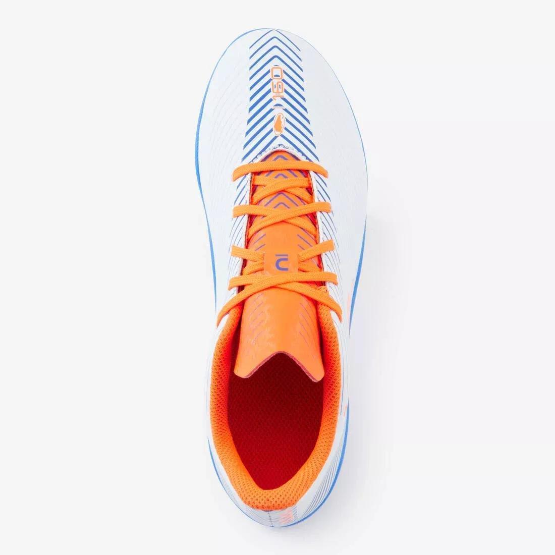 FOGGY BLUE Kids' Lace-Up Football Boots 160 AG/FG, , large image number 7