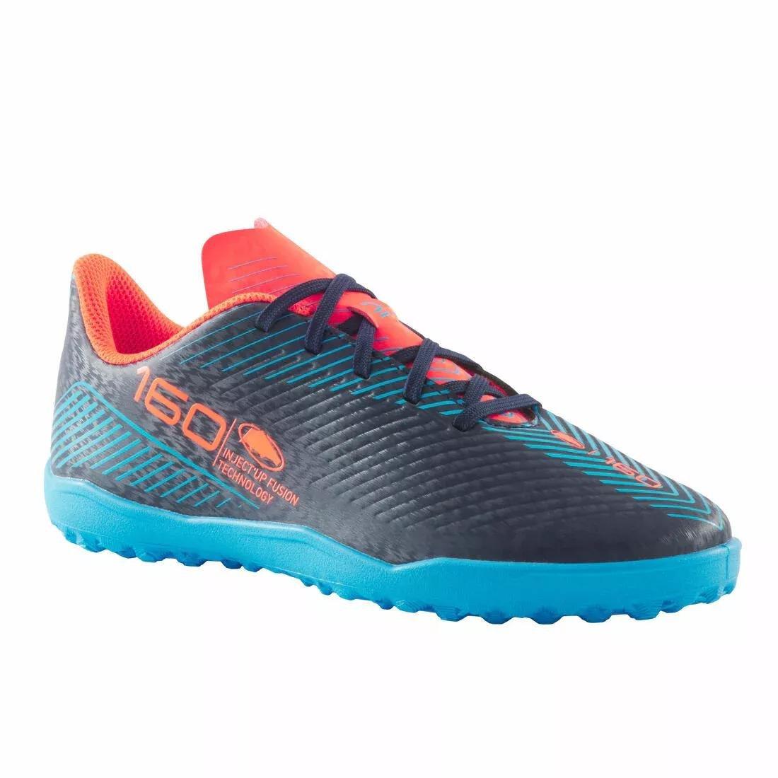 Kids Unisex Lace-Up Football Boots - 160 Turf, Navy, , large image number 0