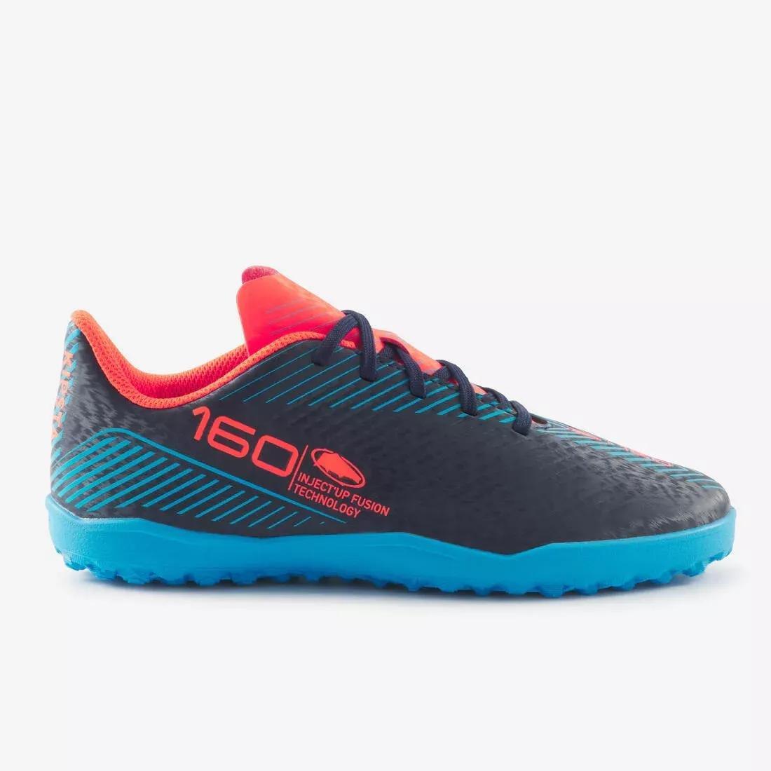 Kids Unisex Lace-Up Football Boots - 160 Turf, Navy, , large image number 1