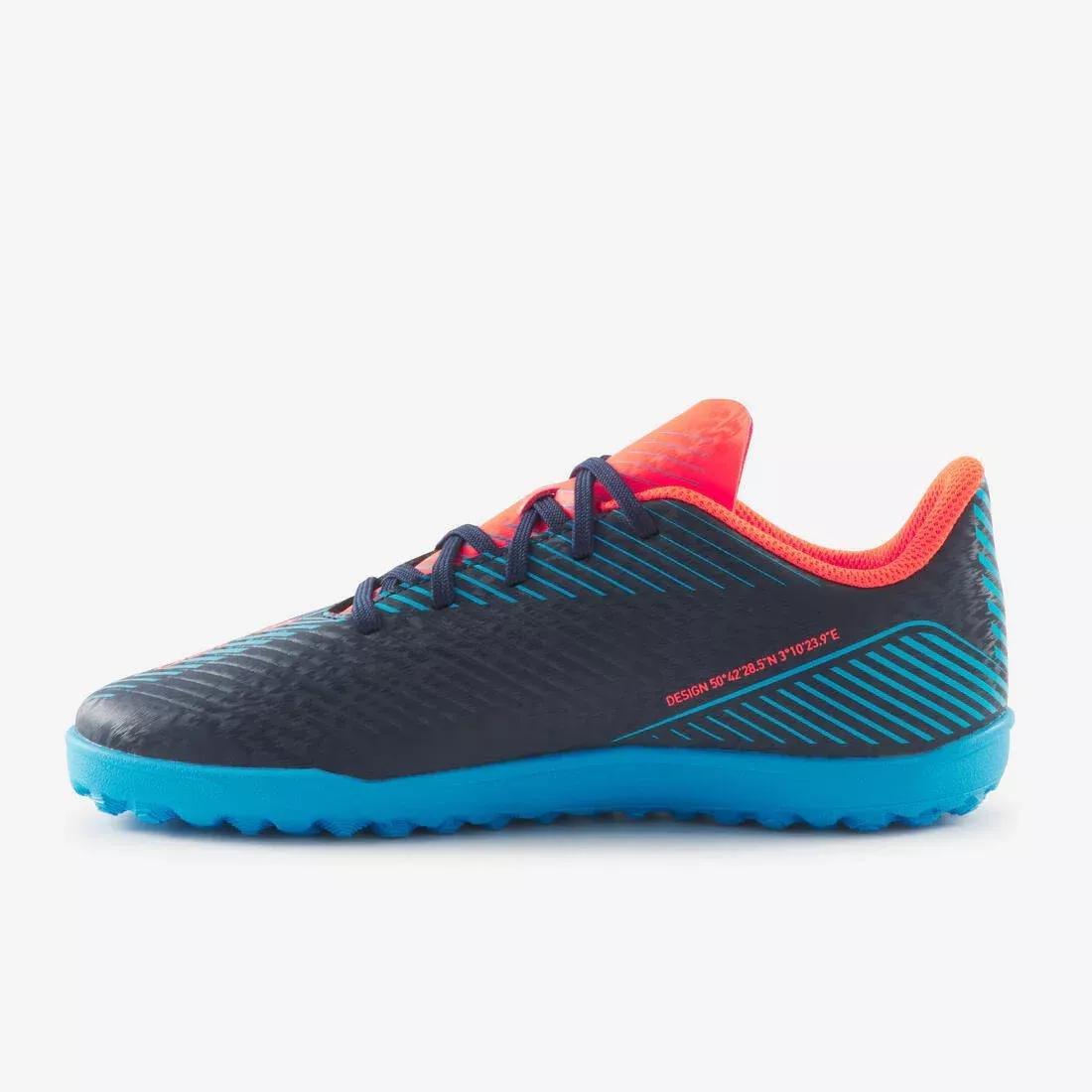 Kids Unisex Lace-Up Football Boots - 160 Turf, Navy, , large image number 4