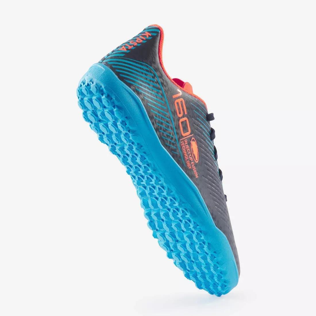 Kids Unisex Lace-Up Football Boots - 160 Turf, Navy, , large image number 6