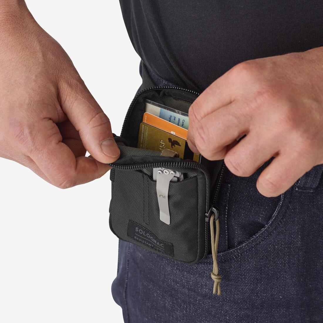 Wallet Belt Pouch Edc, Black, No Color, large image number 3