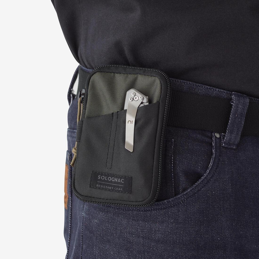 Wallet Belt Pouch Edc, Black, No Color, large image number 4