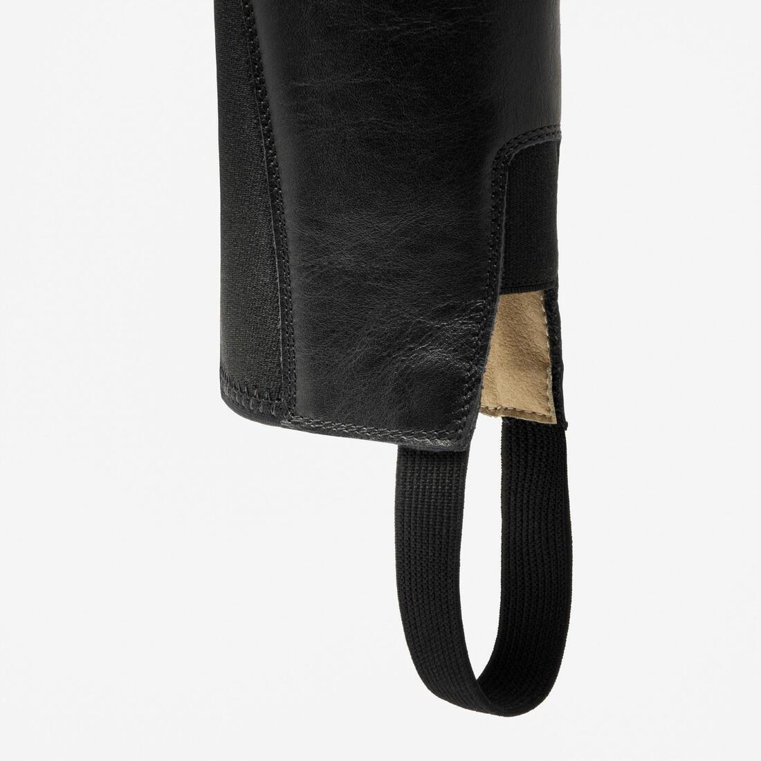 Adult Horse Riding Half Chaps - 900, Black, No Color, large image number 4