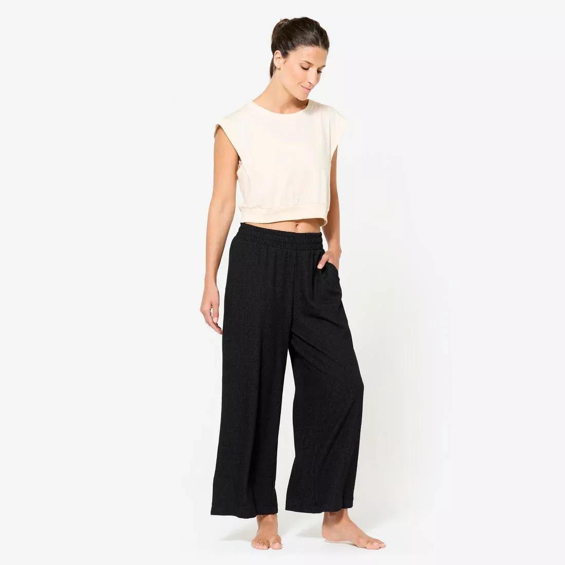 Women Yoga Retreat Bottoms, Green, No Color, large image number 3