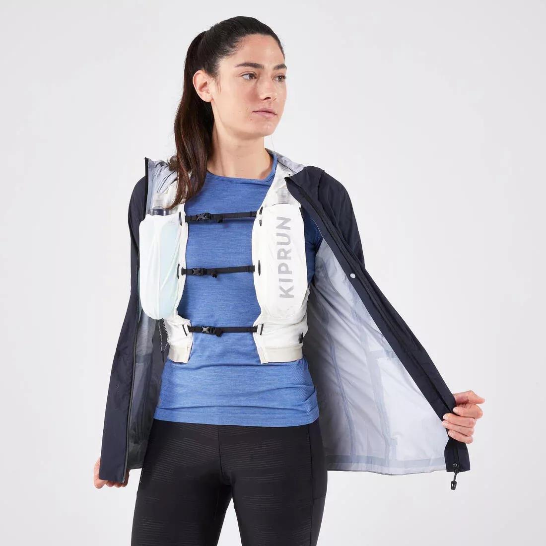 Women Waterproof Running Jacket - Kiprun Run 900 Rain, Grey, 5401_000, large image number 8