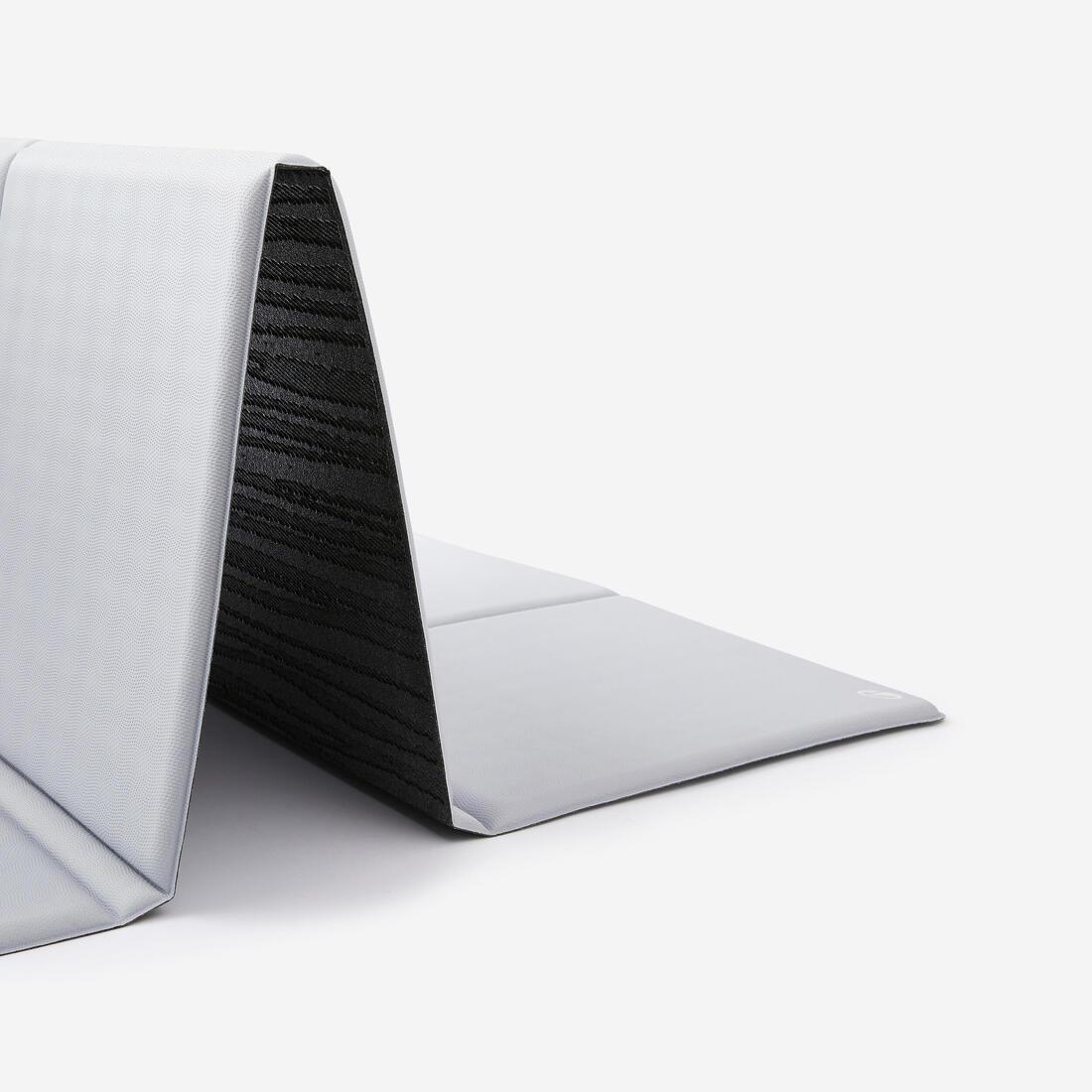 Durable And Comfortable 10mm Folding Fitness Mat, Grey, No Color, large image number 4