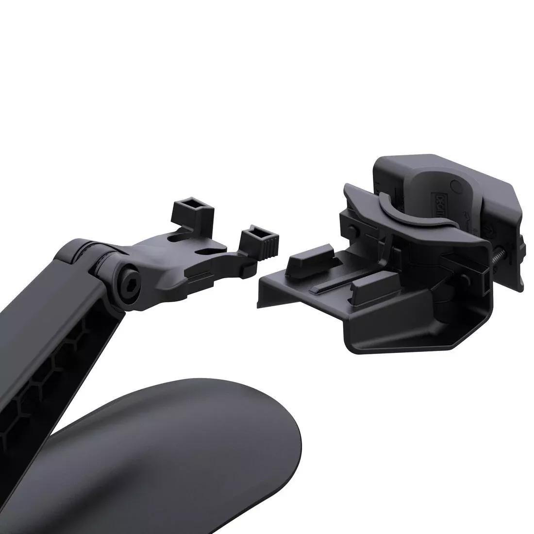 26in - 27.5in - 29in Rear Rigid Mountain Bike Mudguard Kit - V2, Black, No Color, large image number 4