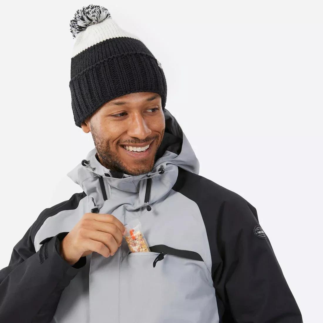 STEEL GREY Men's warm and breathable snowboard jacket, SNB 100, No Color, large image number 10