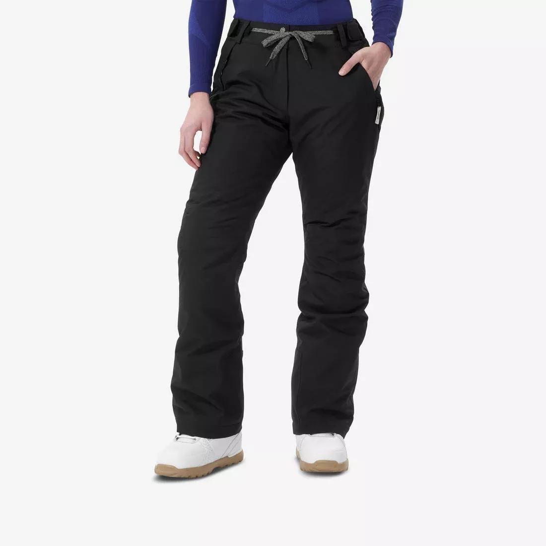 Women durable and waterproof ski and snowboard trousers - SNB 500, Black, No Color, large image number 0