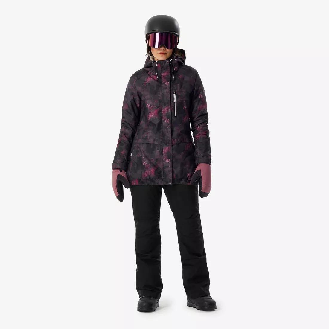 Women durable and waterproof ski and snowboard trousers - SNB 500, Black, No Color, large image number 2